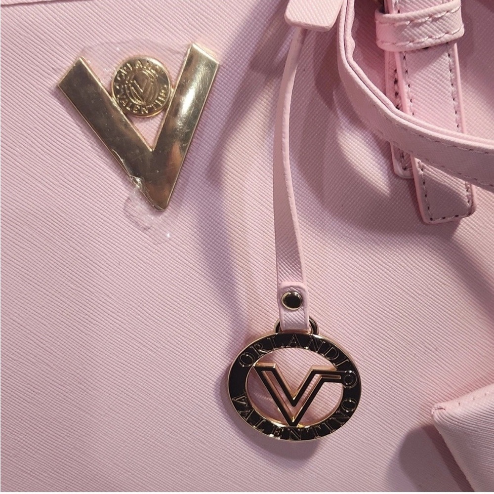 Valentino Light Pink Tote Bag with Pouch 2 piece set NWT!! Retail$200 - Picture 4 of 7
